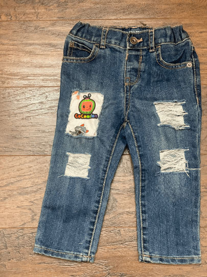 Cocomelon Distressed Skinny Jeans - officialflykiddos