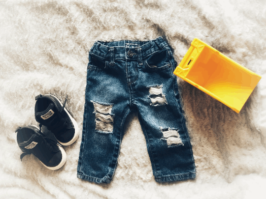 Distressed Blue Skinny Jeans - officialflykiddos