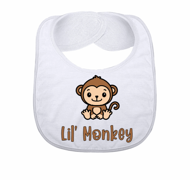Little Monkey Baby Bib - officialflykiddos