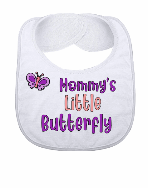 Mommy's Little Butterfly Baby Girl Bib - officialflykiddos