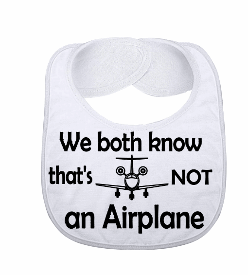 Not an Airplane Baby Boy Bib - officialflykiddos