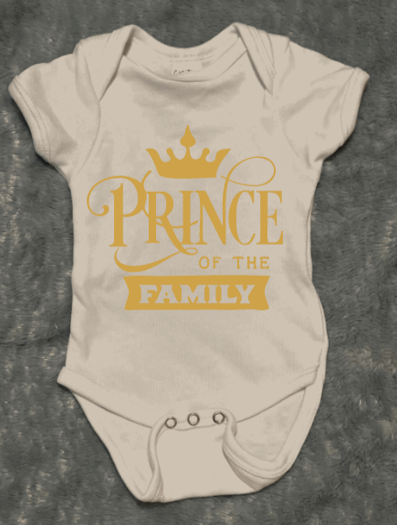 Prince of the Family Baby Onesie - officialflykiddos
