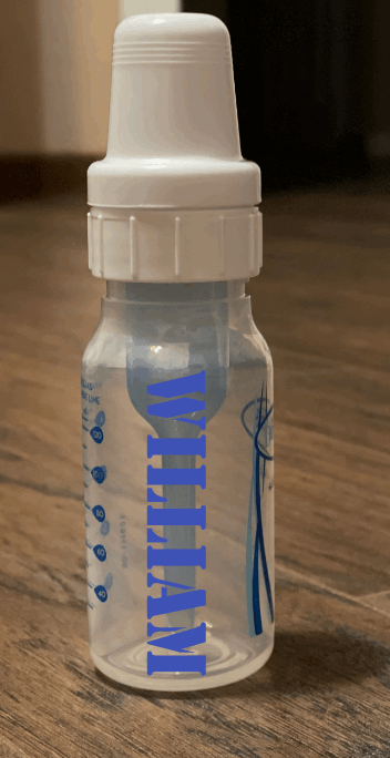 Stencil Custom 4 oz. Baby Bottle - officialflykiddos