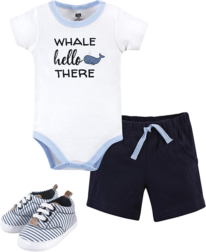 Whale Hello There Baby Boy Outfit - officialflykiddos